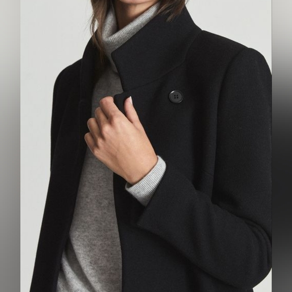 *New sizes* NWT REISS | Marcie Wool Blend Coat - Picture 3 of 13